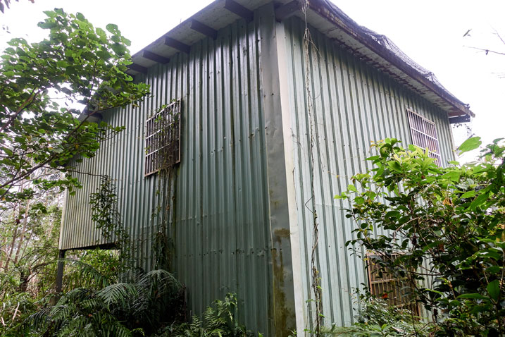 Abandoned green mountain house