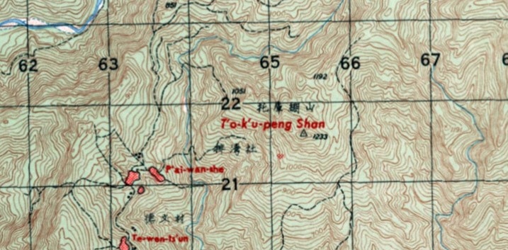 托庫棚山 tokupengshan map