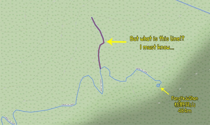 Simple map with trail lines